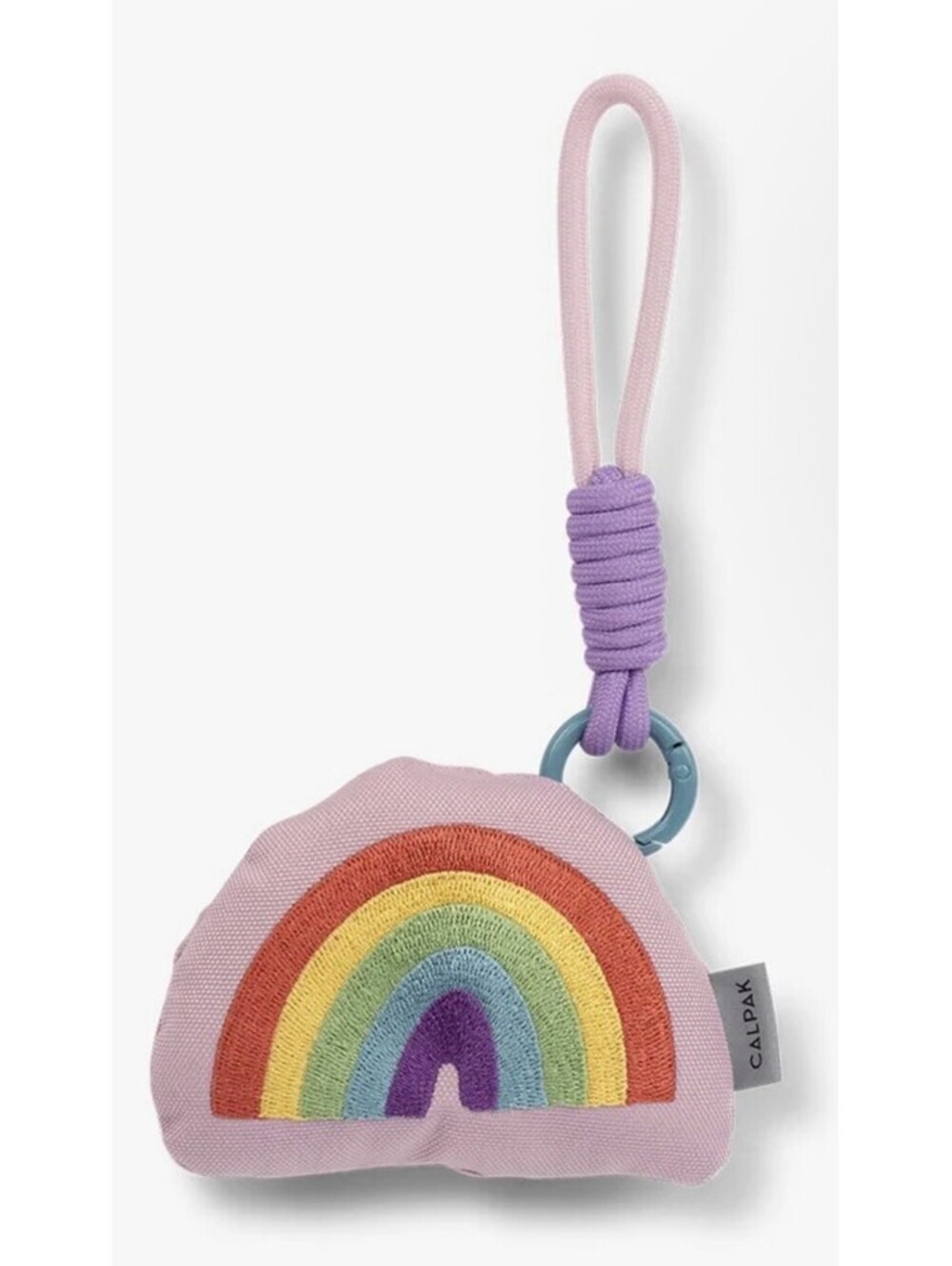 CALPAK Pluffy Bag Charm Rainbow Kids Plush Backpack Clip APLF2501 NWT